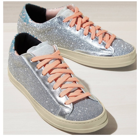 P448 Shoes - P448 John in Persia silver sparkle size 39